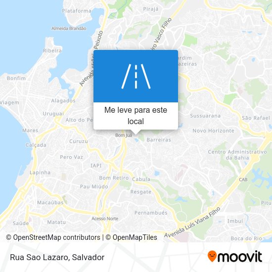 Rua Sao Lazaro mapa