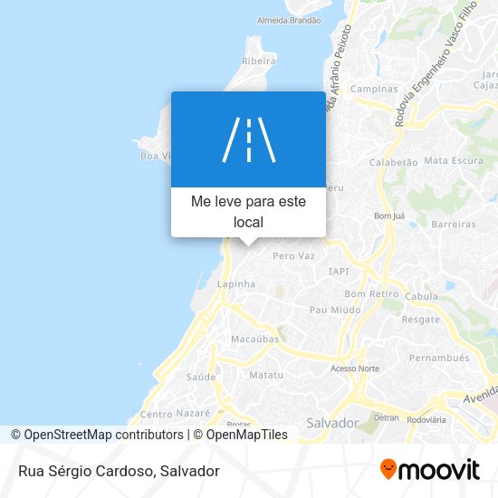Rua Sérgio Cardoso mapa