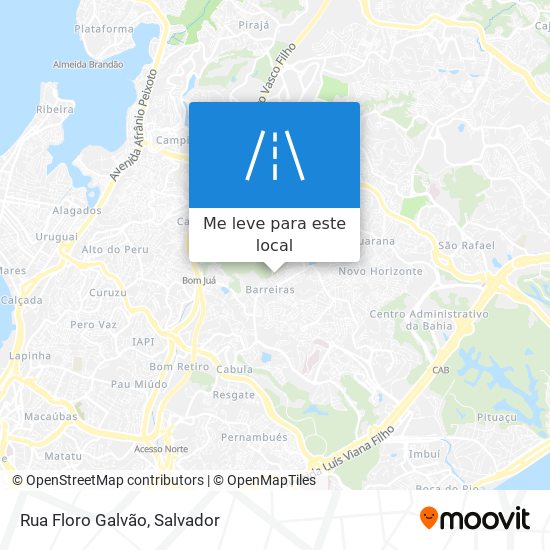 Rua Floro Galvão mapa