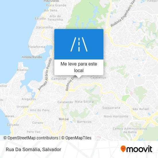 Rua Da Somália mapa