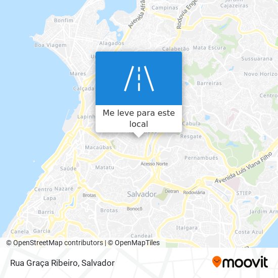 Rua Graça Ribeiro mapa