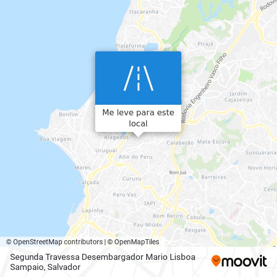 Segunda Travessa Desembargador Mario Lisboa Sampaio mapa