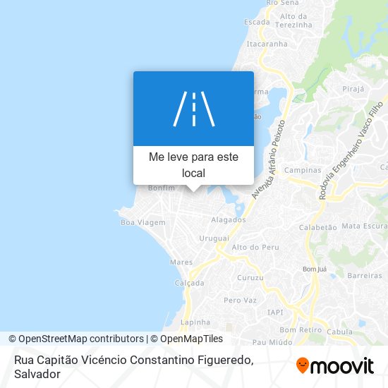 Rua Capitão Vicéncio Constantino Figueredo mapa