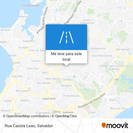 Rua Cassia Leao mapa