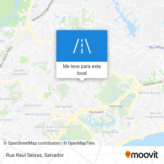 Rua Raul Seixas mapa