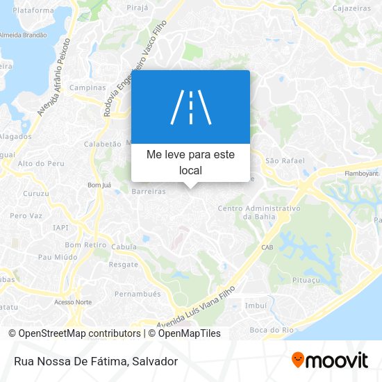 Rua Nossa De Fátima mapa