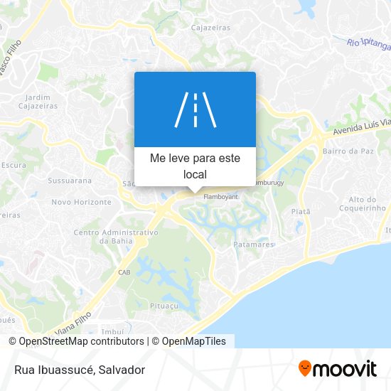 Rua Ibuassucé mapa
