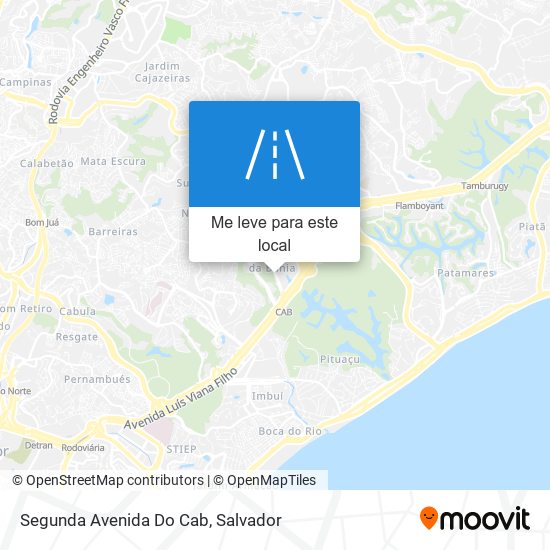 Segunda Avenida Do Cab mapa