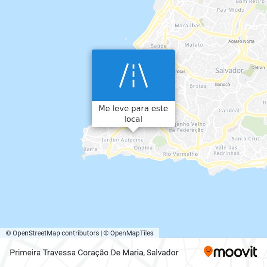 Primeira Travessa Coração De Maria mapa