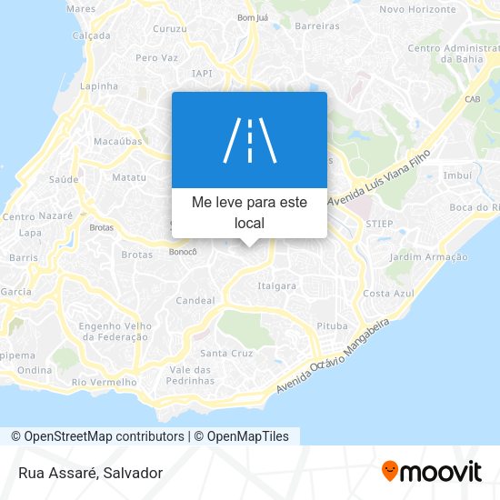 Rua Assaré mapa