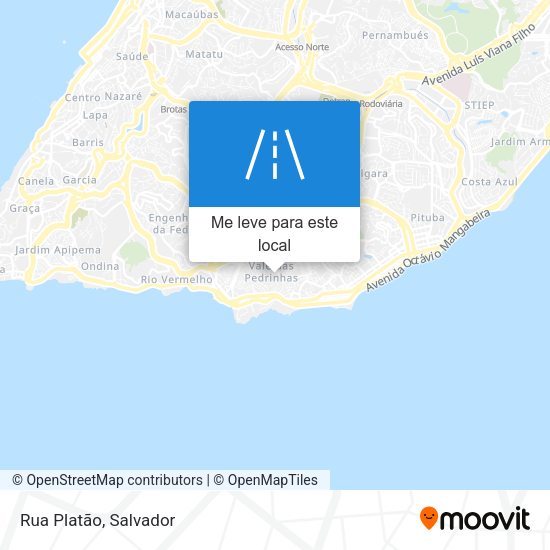 Rua Platão mapa