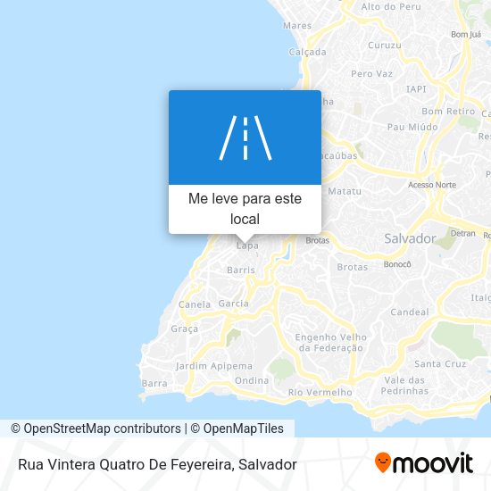 Rua Vintera Quatro De Feyereira mapa
