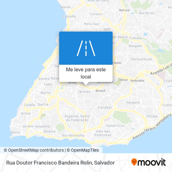 Rua Doutor Francisco Bandeira Rolin mapa