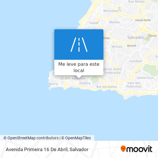 Avenida Primeira 16 De Abril mapa