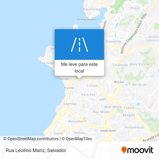 Rua Leolino Mariz mapa