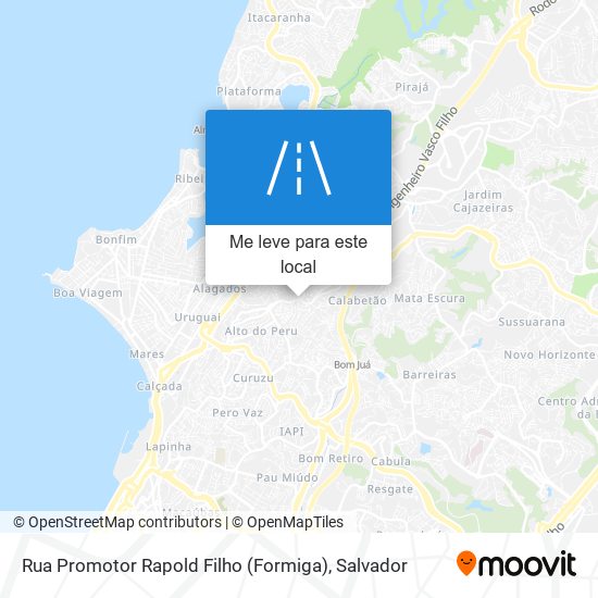 Rua Promotor Rapold Filho (Formiga) mapa