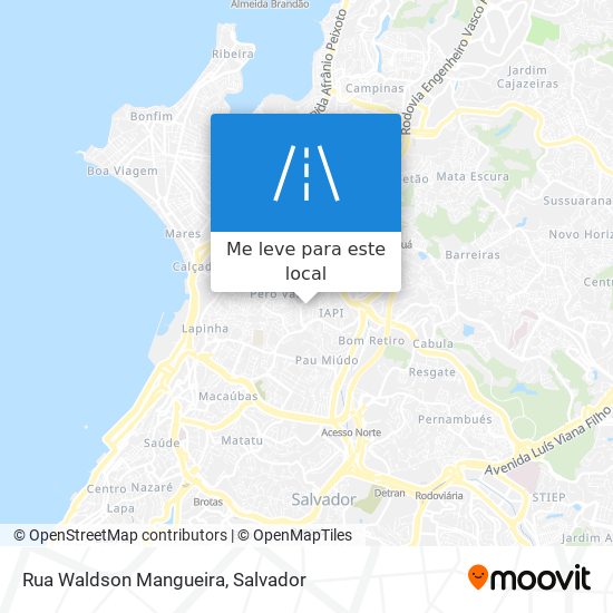 Rua Waldson Mangueira mapa