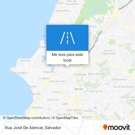 Rua José De Alencar mapa