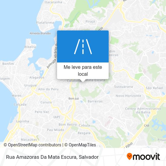 Rua Amazoras Da Mata Escura mapa