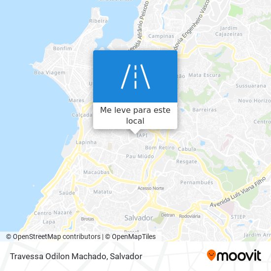 Travessa Odilon Machado mapa