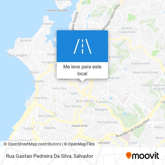 Rua Gastao Pedreira Da Silva mapa