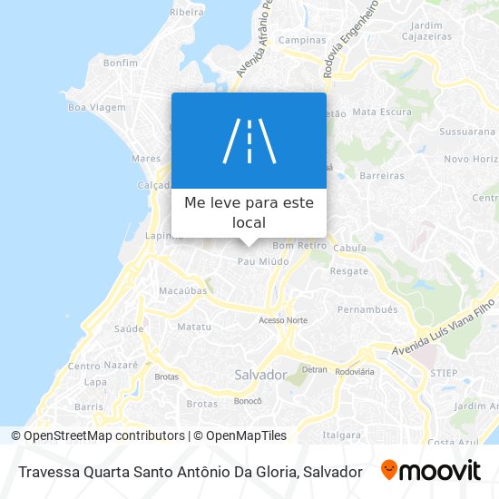 Travessa Quarta Santo Antônio Da Gloria mapa