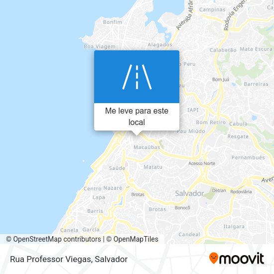 Rua Professor Viegas mapa