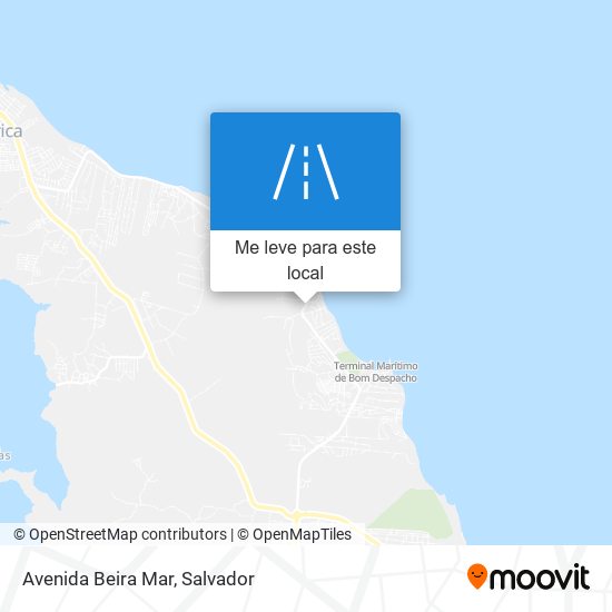 Avenida Beira Mar mapa