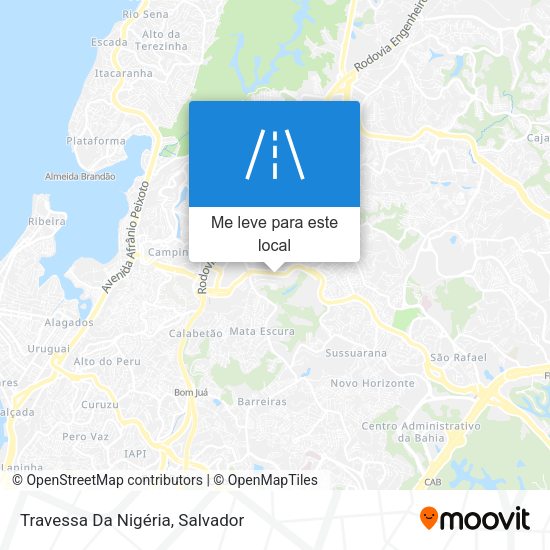 Travessa Da Nigéria mapa