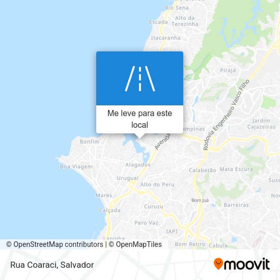 Rua Coaraci mapa