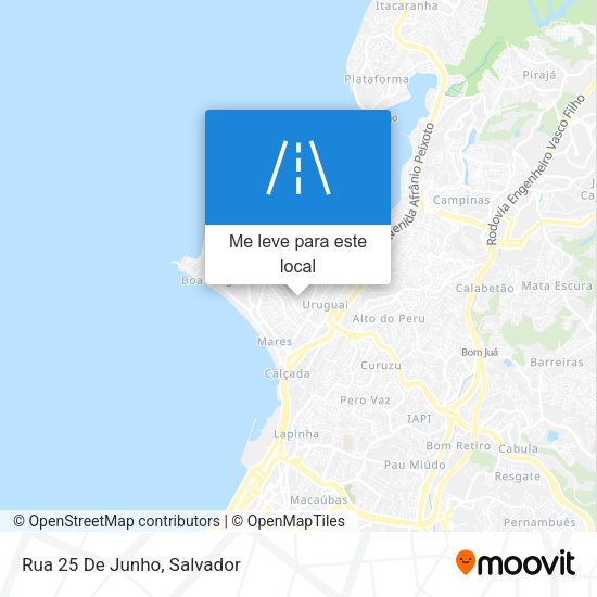 Rua 25 De Junho mapa