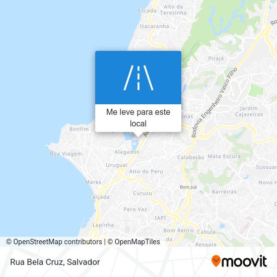 Rua Bela Cruz mapa