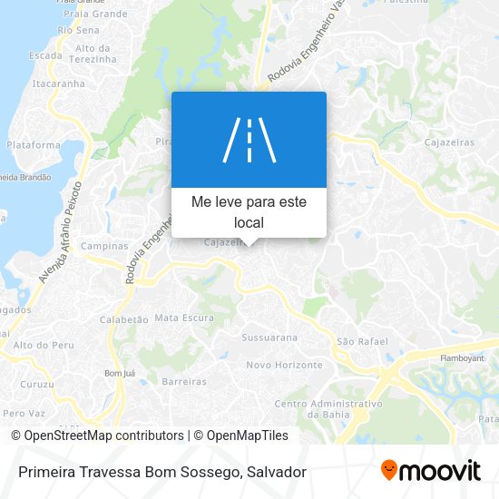 Primeira Travessa Bom Sossego mapa