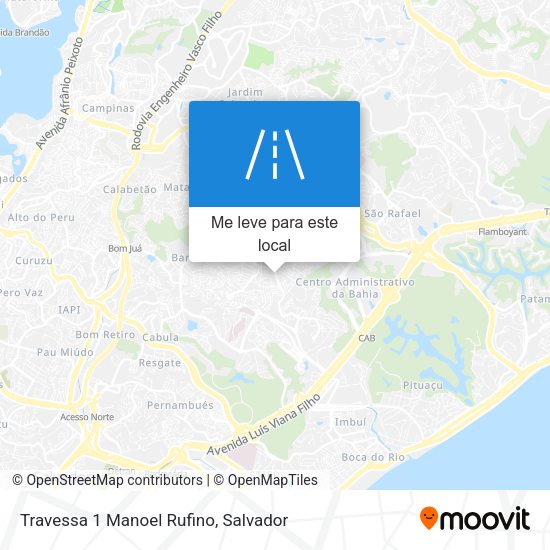 Travessa 1 Manoel Rufino mapa