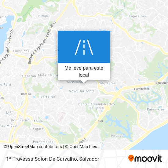 1ª Travessa Solon De Carvalho mapa