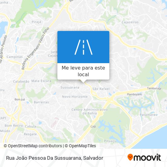 Rua João Pessoa Da Sussuarana mapa