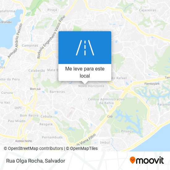 Rua Olga Rocha mapa