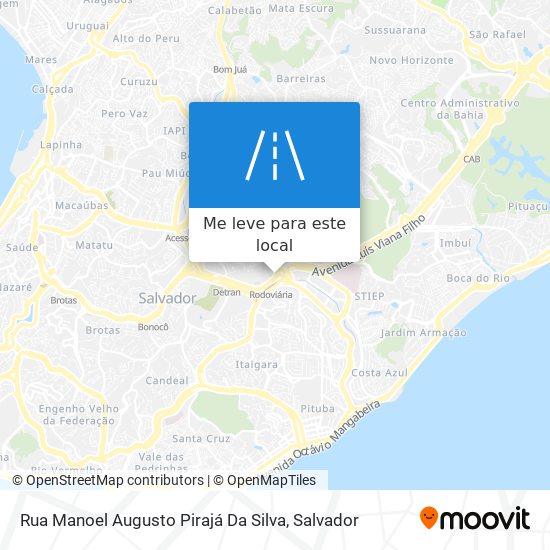 Rua Manoel Augusto Pirajá Da Silva mapa