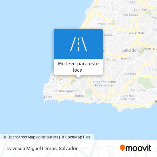 Travessa Miguel Lemos mapa