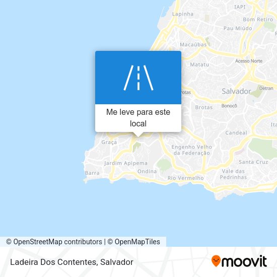 Ladeira Dos Contentes mapa
