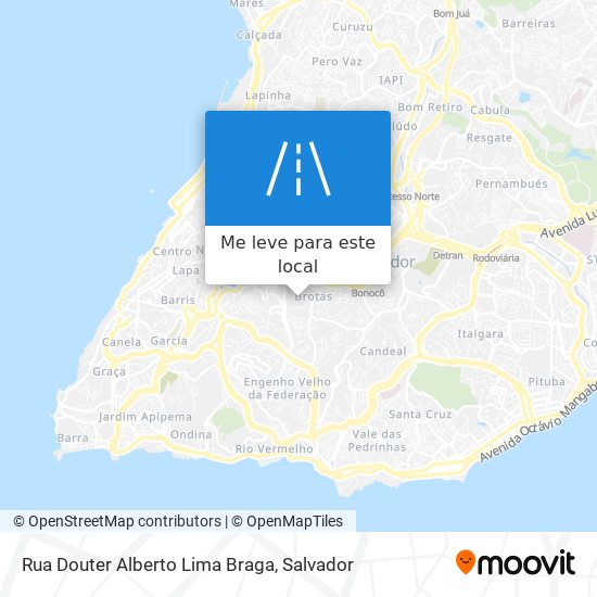 Rua Douter Alberto Lima Braga mapa