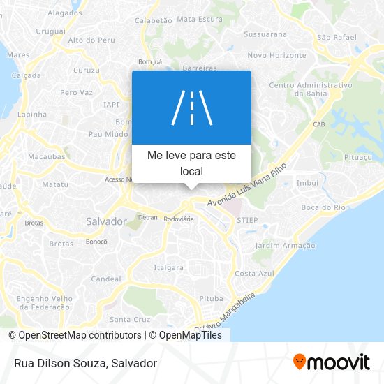 Rua Dilson Souza mapa