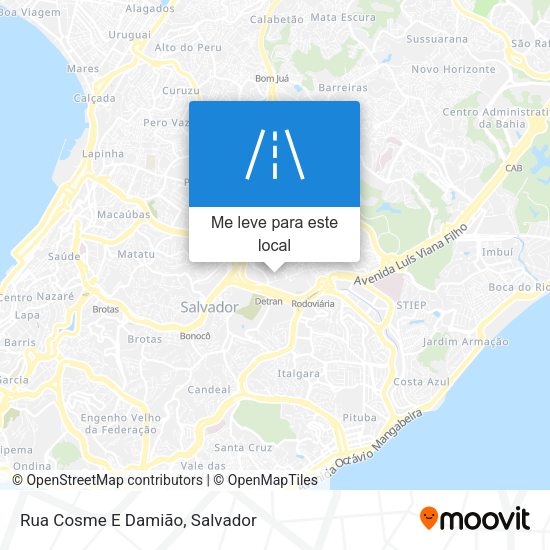 Rua Cosme E Damião mapa