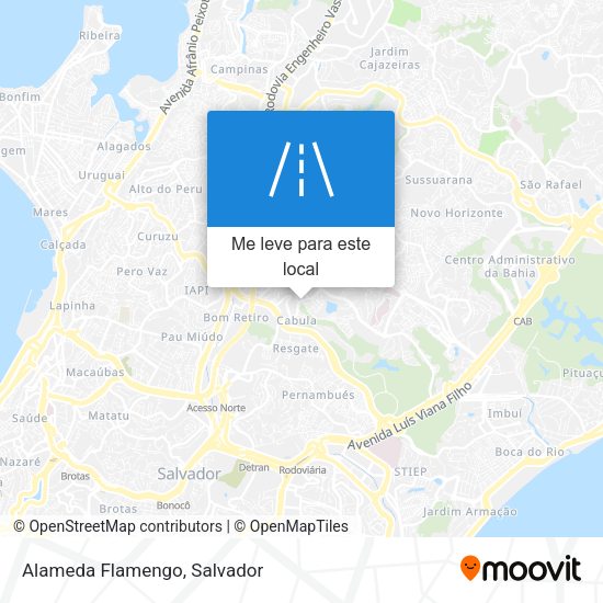 Alameda Flamengo mapa