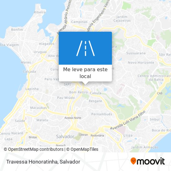 Travessa Honoratinha mapa