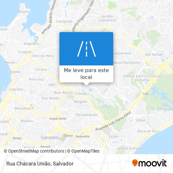 Rua Chácara União mapa