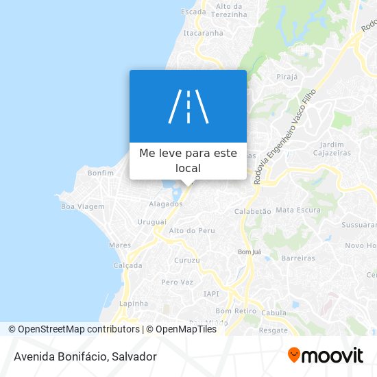 Avenida Bonifácio mapa