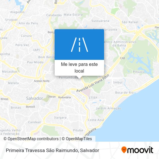 Primeira Travessa São Raimundo mapa