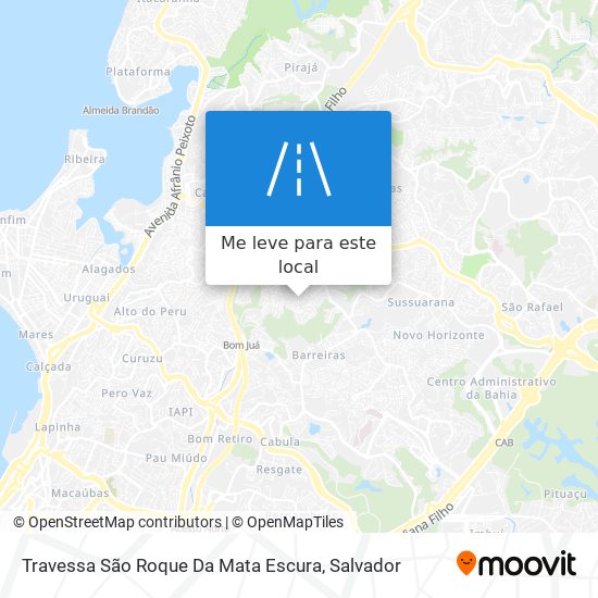 Travessa São Roque Da Mata Escura mapa