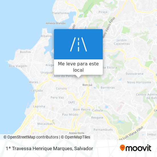 1ª Travessa Henrique Marques mapa